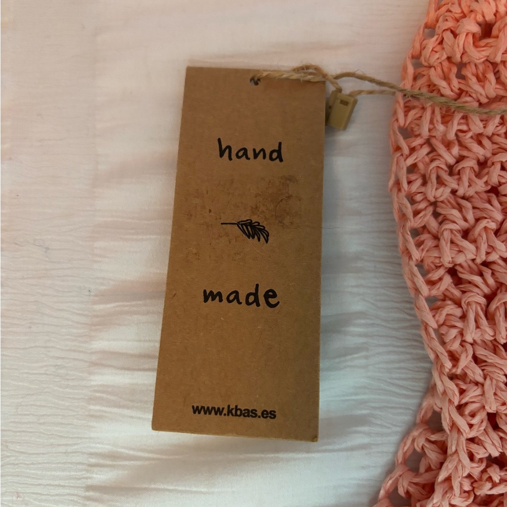 Kbas handmade boho bag with Natural Fibers 100% Rafia Sintetica- NWT - Picture 6 of 11